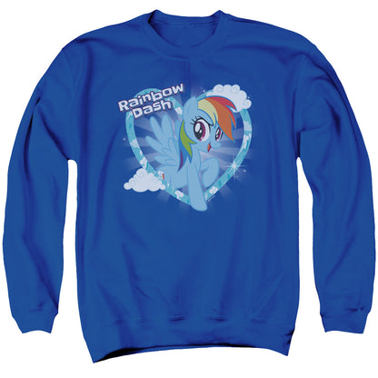 My Little Pony Tv Rainbow Dash Mens Crewneck Sweatshirt Royal Blue