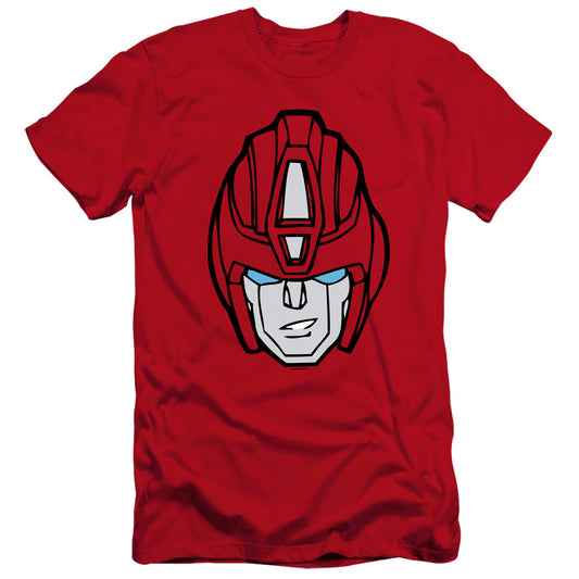 Transformers Hot Rod Head Hbo Premium Bella Canvas Slim Fit Mens T Shirt Red