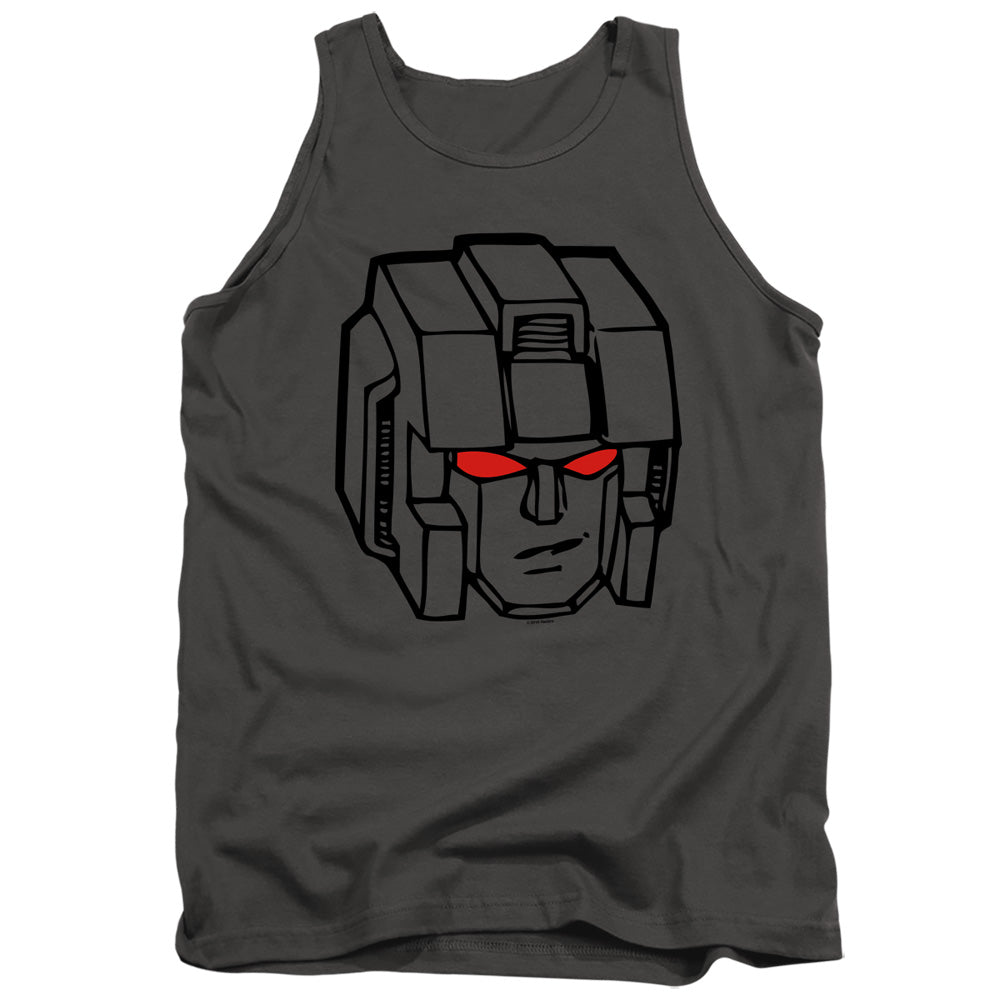 Transformers Starscream Head Mens Tank Top Shirt Charcoal