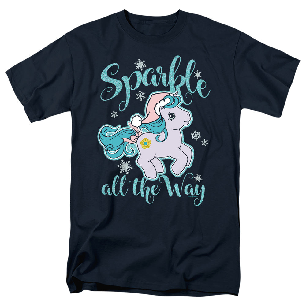 My Little Pony Retro Sparkle All The Way Mens T Shirt Navy