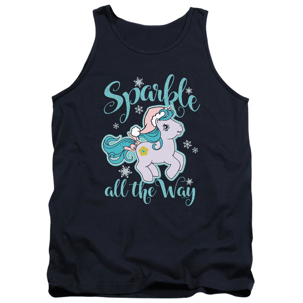 My Little Pony Retro Sparkle All The Way Mens Tank Top Shirt Navy