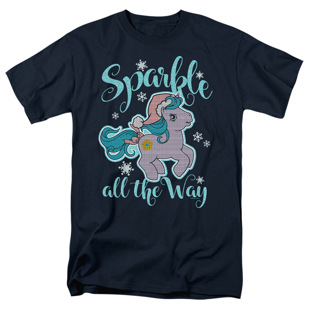 My Little Pony Retro Sparkle All The Way 2 Mens T Shirt Navy