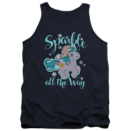 My Little Pony Retro Sparkle All The Way 2 Mens Tank Top Shirt Navy