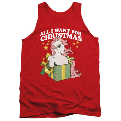 My Little Pony Retro All I Want Mens Tank Top Shirt Red