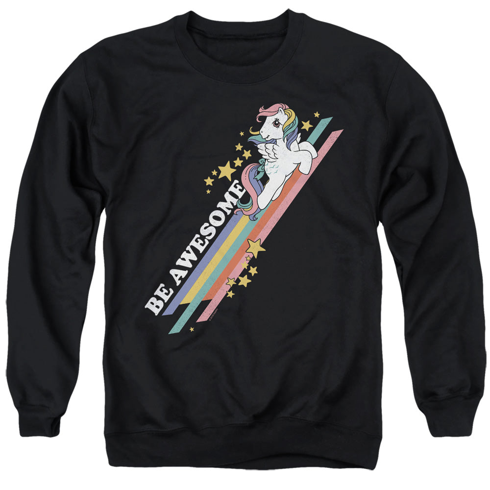 My Little Pony Retro Be Awesome Mens Crewneck Sweatshirt Black