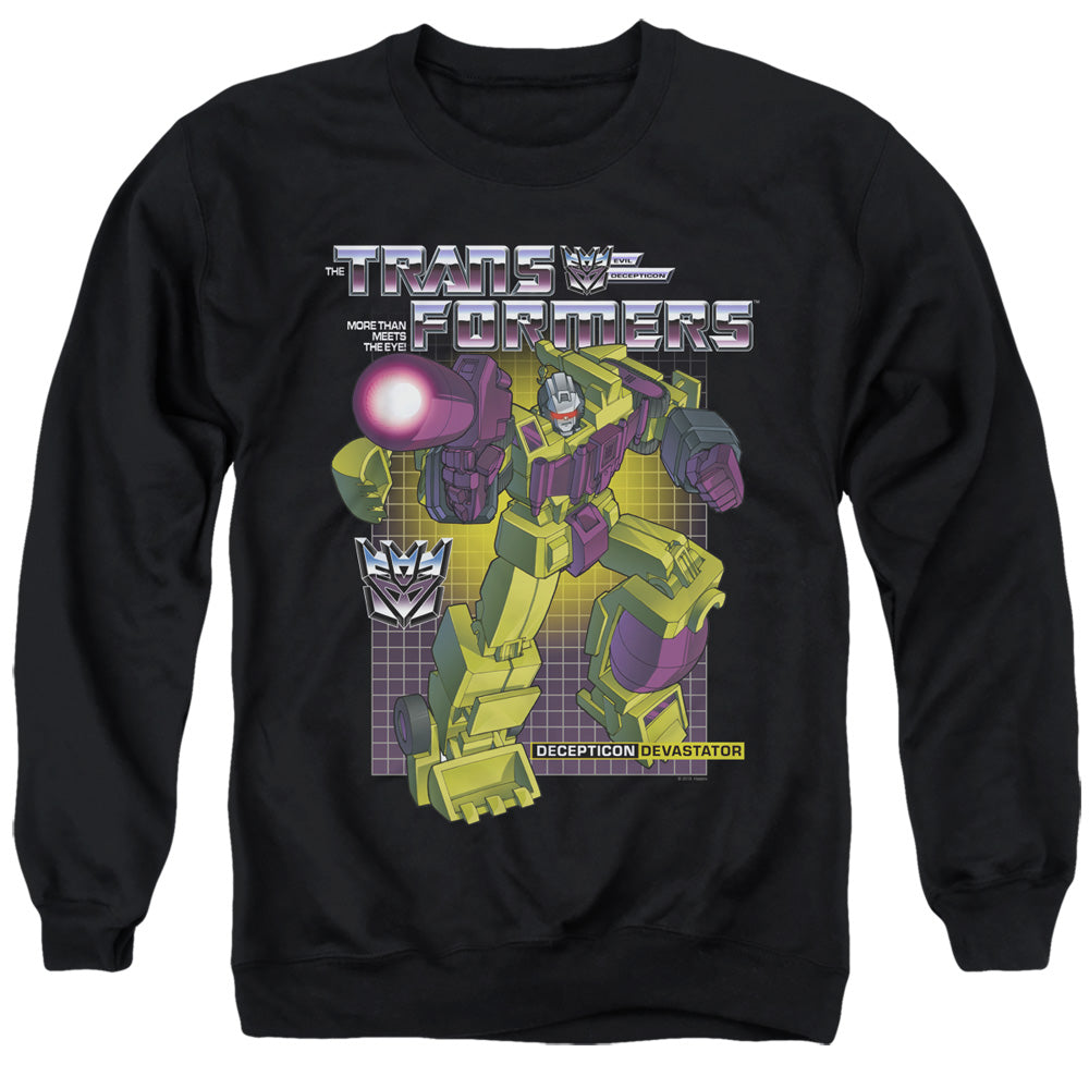 Transformers Devastator Mens Crewneck Sweatshirt Black