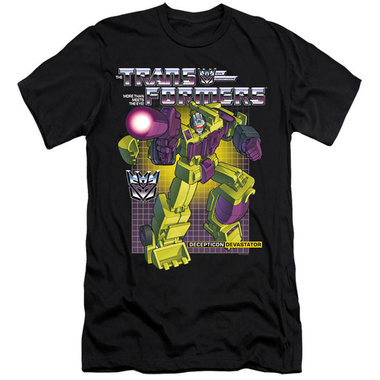 Transformers Devastator Hbo Premium Bella Canvas Slim Fit Mens T Shirt Black