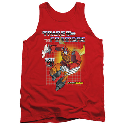 Transformers Hot Rod Mens Tank Top Shirt Red