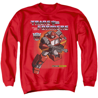 Transformers Ironhide Mens Crewneck Sweatshirt Red