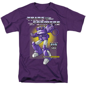 Transformers Shockwave Mens T Shirt Purple
