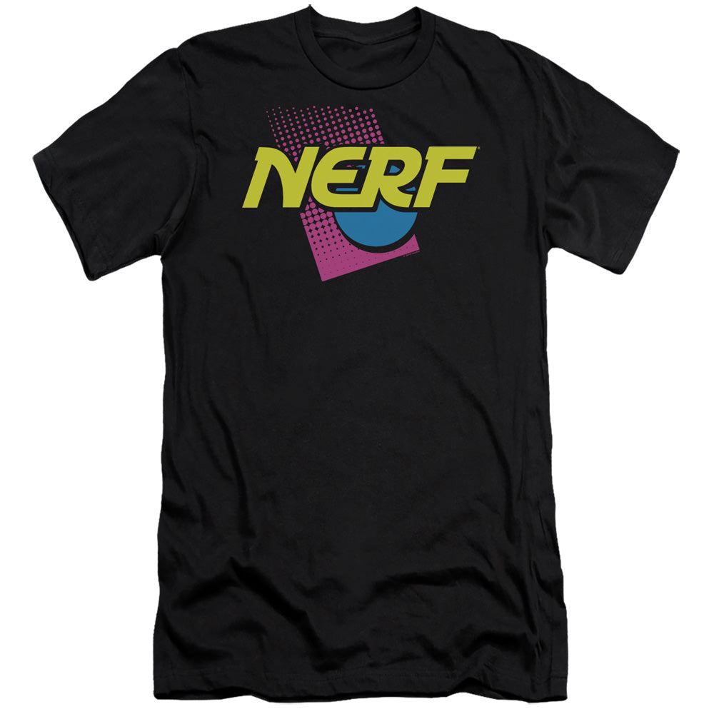 Nerf 90S Logo Hbo Premium Bella Canvas Slim Fit Mens T Shirt Black