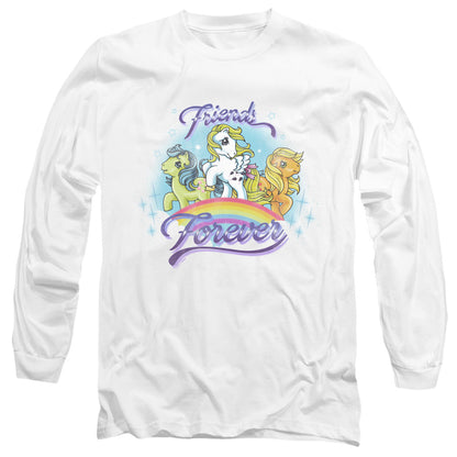 My Little Pony Retro Friends Forever Mens Long Sleeve Shirt White