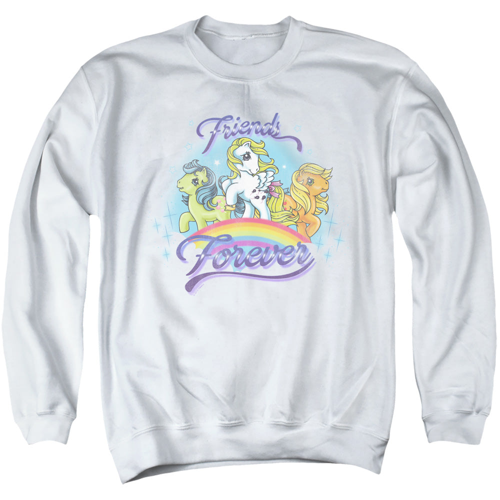 My Little Pony Retro Friends Forever Mens Crewneck Sweatshirt White