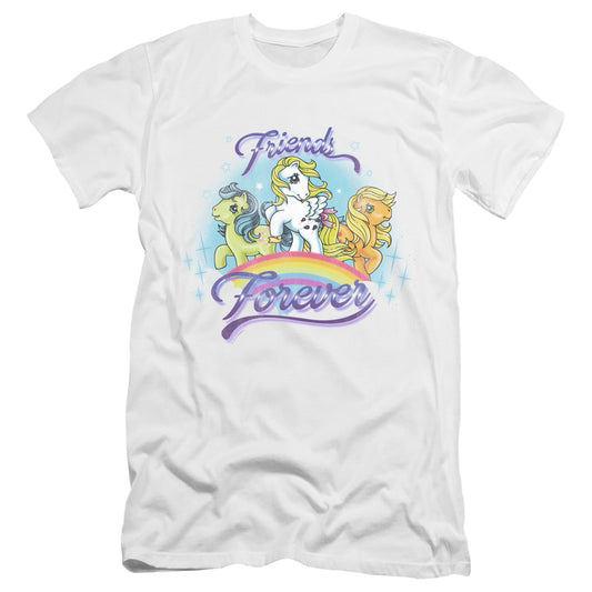 My Little Pony Retro Friends Forever Hbo Premium Bella Canvas Slim Fit Mens T Shirt White