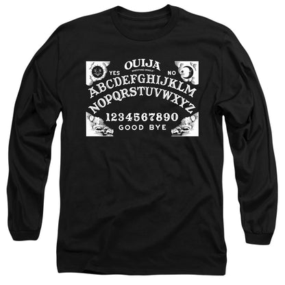 Ouija Board On Black Mens Long Sleeve Shirt Black