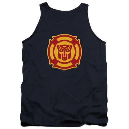 Transformers Rescue Bots Logo Mens Tank Top Shirt Navy