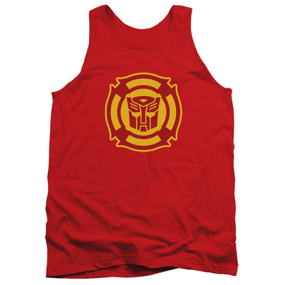 Transformers Rescue Bots Logo Mens Tank Top Shirt Red