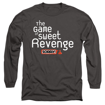 Sorry Sweet Revenge Mens Long Sleeve Shirt Charcoal Officially Licensed