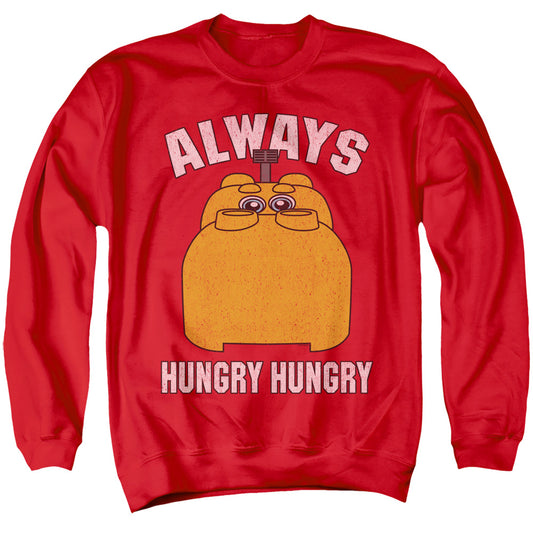 Hungry Hungry Hippos Hungry Mens Crewneck Sweatshirt Red