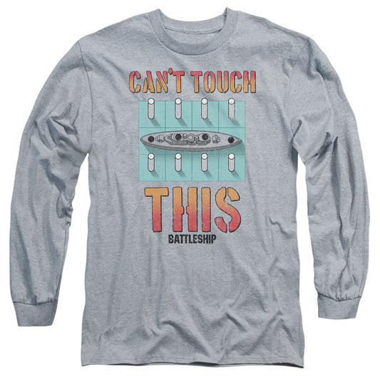 Battleship Cant Touch This Mens Long Sleeve Shirt Athletic Heather