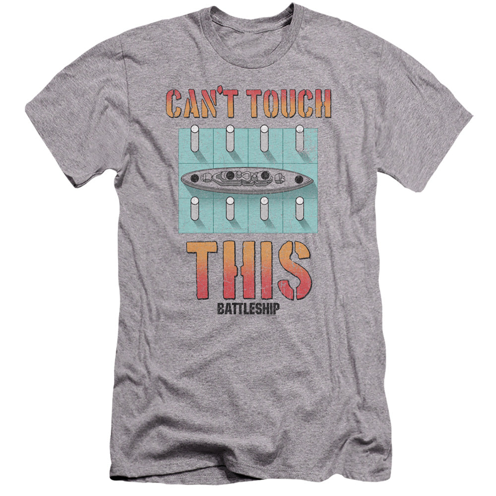 Battleship Cant Touch This Hbo Premium Bella Canvas Slim Fit Mens T Shirt Athletic Heather