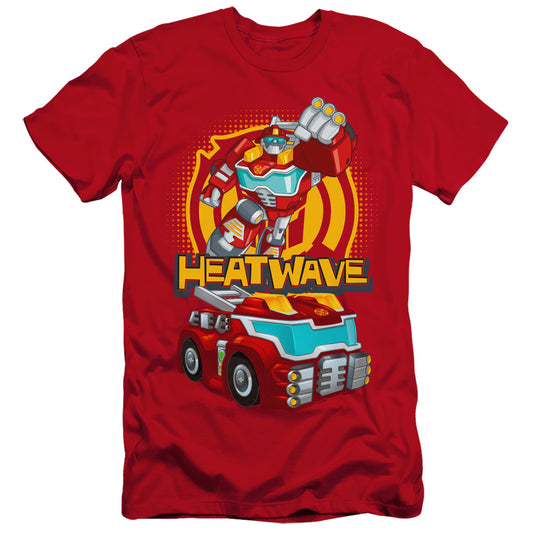 Transformers Heatwave Hbo Premium Bella Canvas Slim Fit Mens T Shirt Red