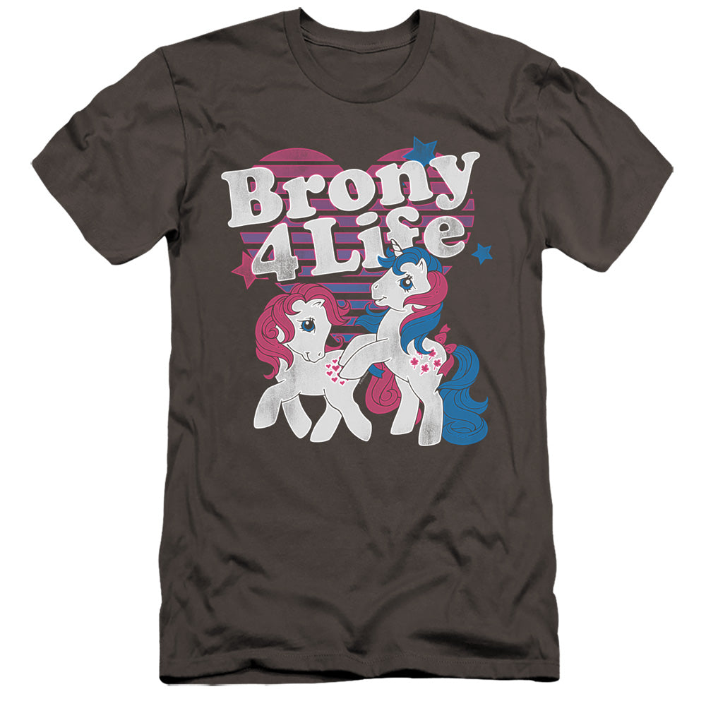 My Little Pony Retro Brony 4 Life Hbo Premium Bella Canvas Slim Fit Mens T Shirt Charcoal