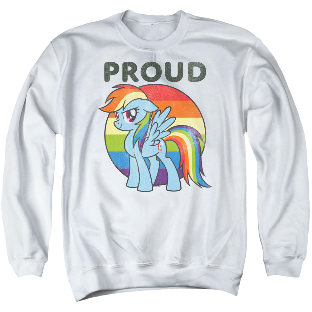 My Little Pony Tv Proud Mens Crewneck Sweatshirt White