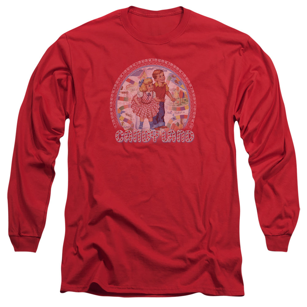 Candy Land Candy Land Mens Long Sleeve Shirt Red