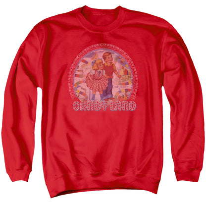 Candy Land Candy Land Mens Crewneck Sweatshirt Red Officially Licensed