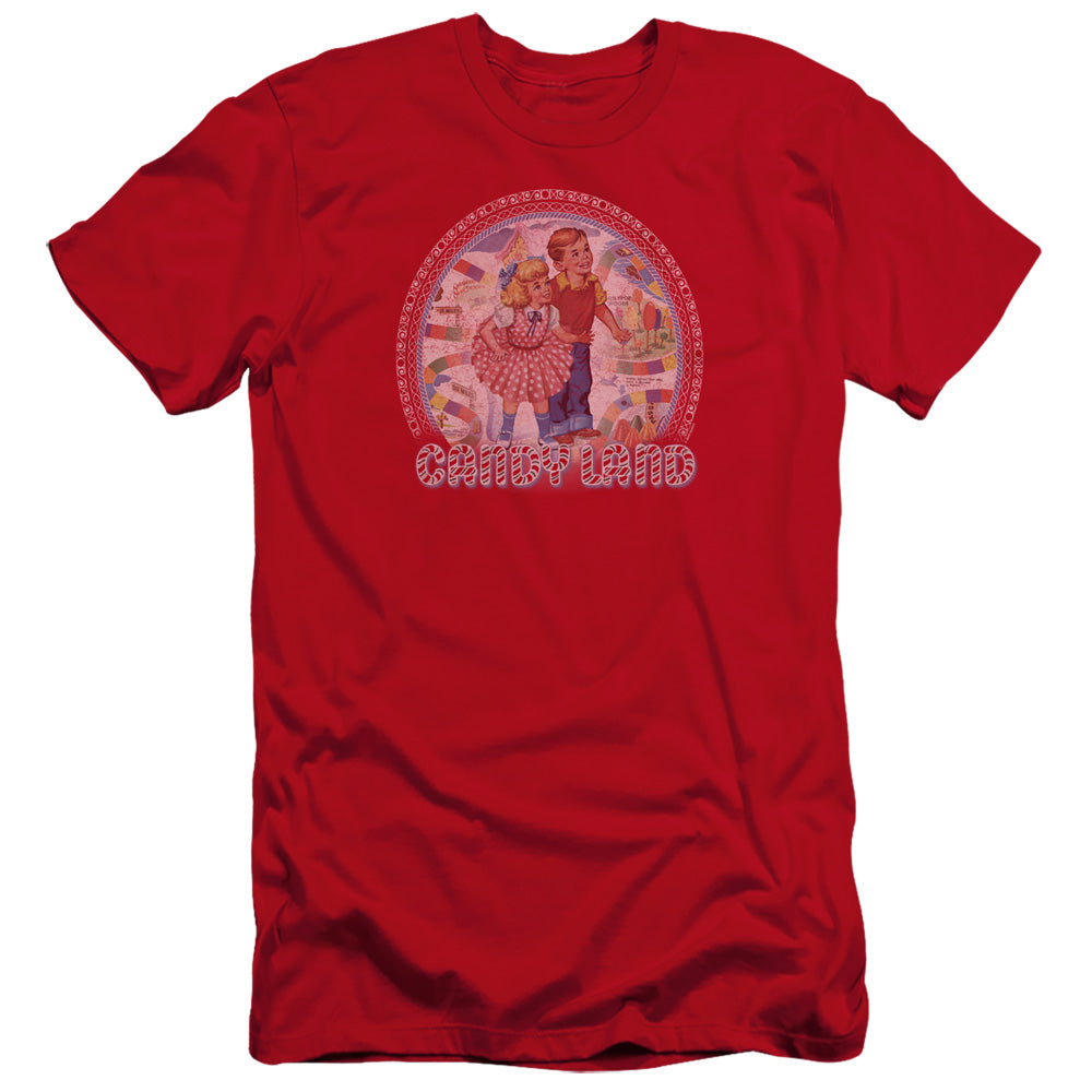 Candy Land Candy Land Hbo Premium Bella Canvas Slim Fit Mens T Shirt Red