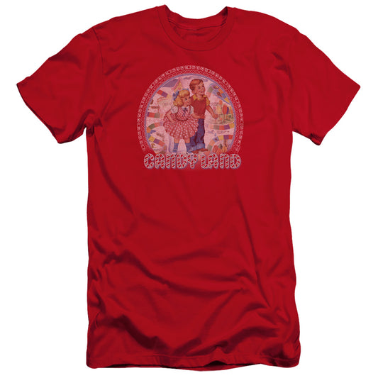 Candy Land Candy Land Hbo Premium Bella Canvas Slim Fit Mens T Shirt Red