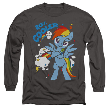 My Little Pony Tv 20 Percent Cooler Mens Long Sleeve Shirt Charcoal