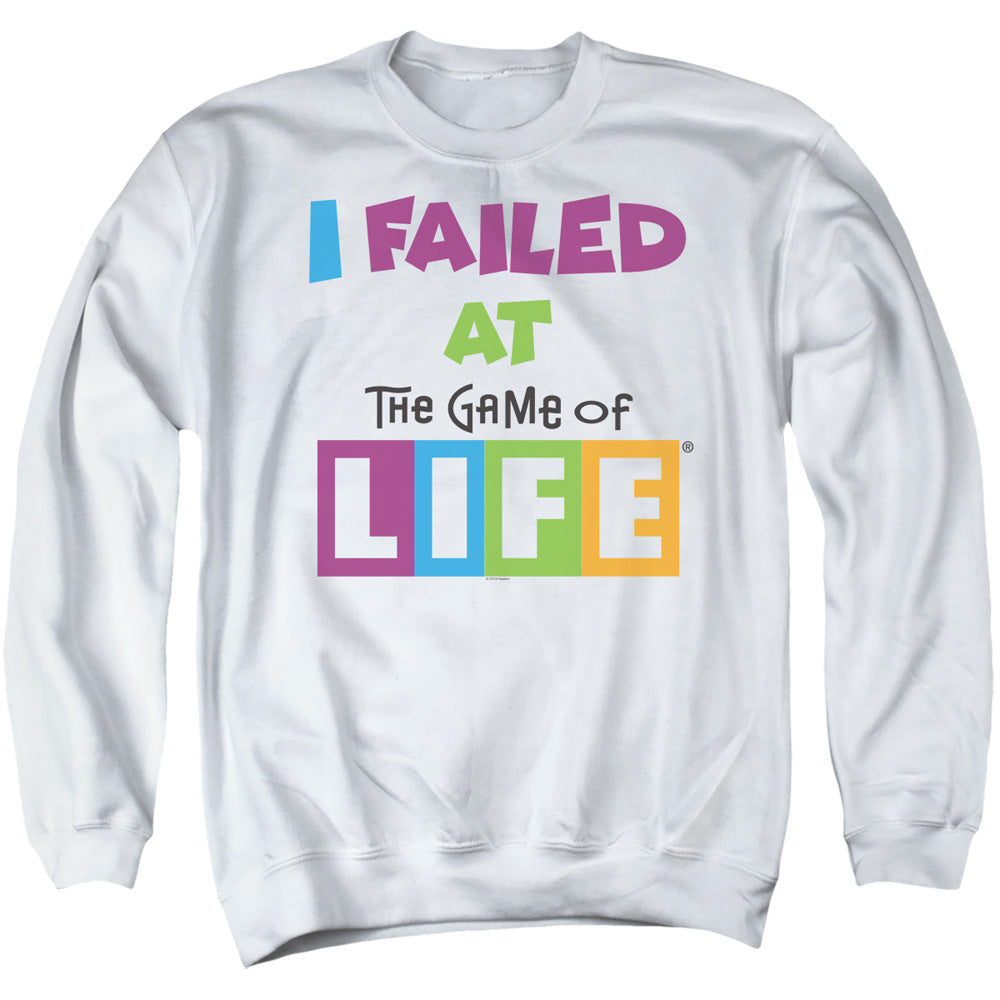 The Game Of Life The Game Mens Crewneck Sweatshirt White