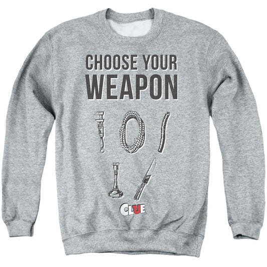 Clue Choose Mens Crewneck Sweatshirt Athletic Heather