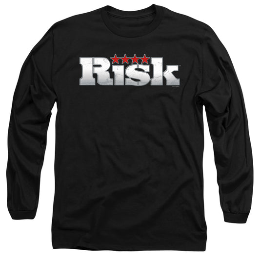 Risk Logo Mens Long Sleeve Shirt Black