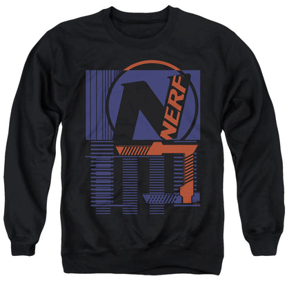 Nerf Grid Mens Crewneck Sweatshirt Black