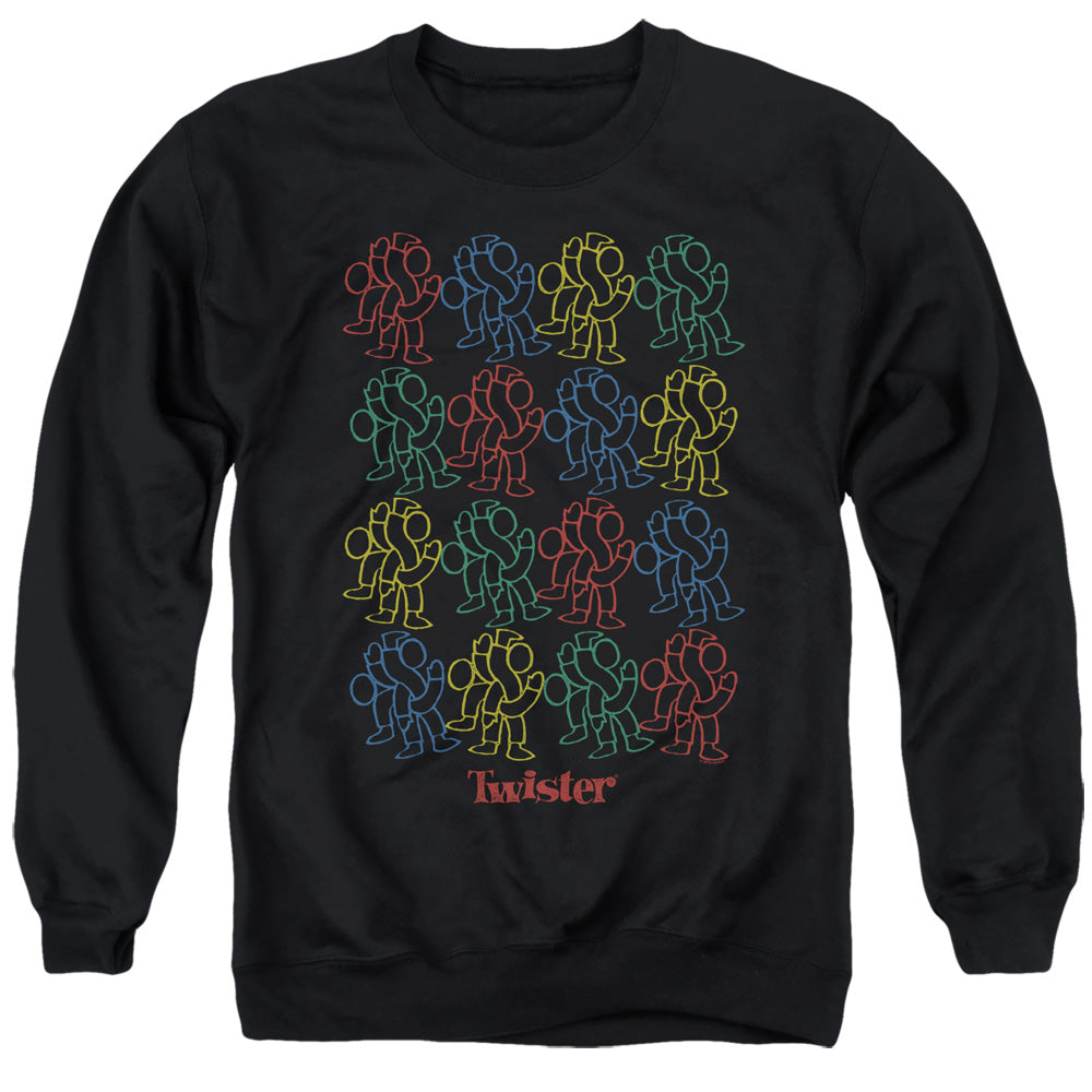 Twister Retro Fashion Icon Mens Crewneck Sweatshirt Black