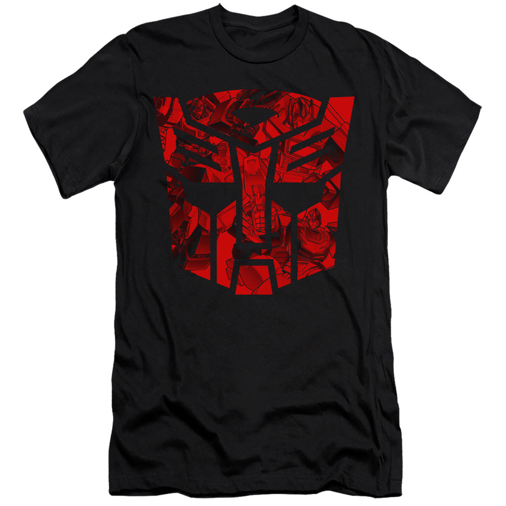 Transformers Tonal Autobot Hbo Premium Bella Canvas Slim Fit Mens T Shirt Black