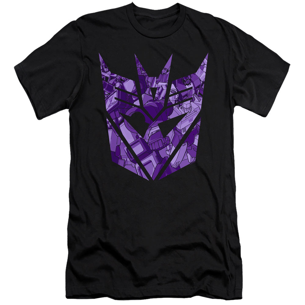 Transformers Tonal Decepticon Hbo Premium Bella Canvas Slim Fit Mens T Shirt Black