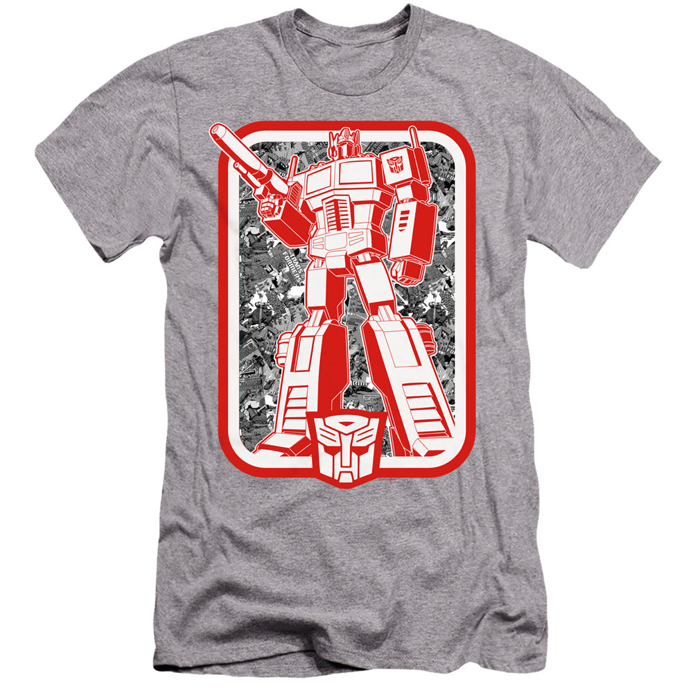 Transformers Autobot Hbo Premium Bella Canvas Slim Fit Mens T Shirt Athletic Heather