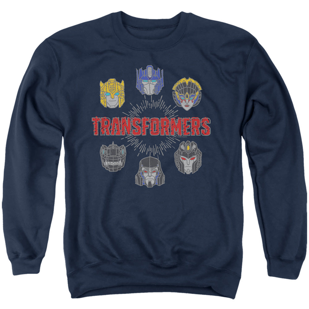 Transformers Robo Halo Mens Crewneck Sweatshirt Navy