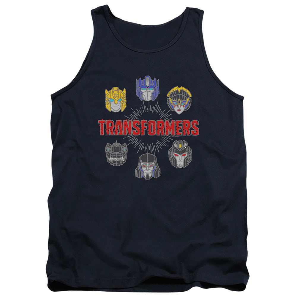 Transformers Robo Halo Mens Tank Top Shirt Navy