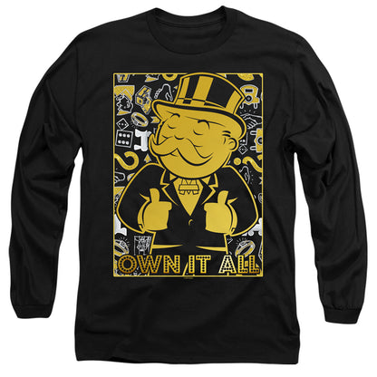 Monopoly Own Mens Long Sleeve Shirt Black