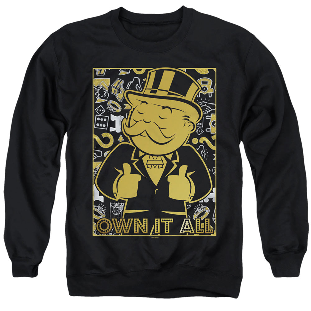 Monopoly Own Mens Crewneck Sweatshirt Black