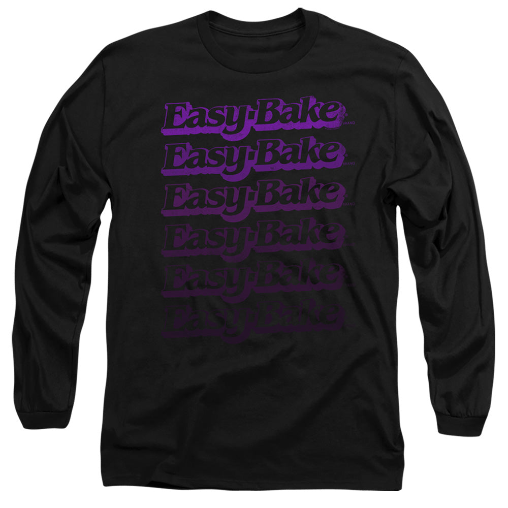 Easy Bake Oven Faded Mens Long Sleeve Shirt Black