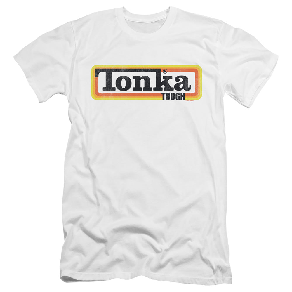 Tonka Tonka Boxed Sign Hbo Premium Bella Canvas Slim Fit Mens T Shirt White