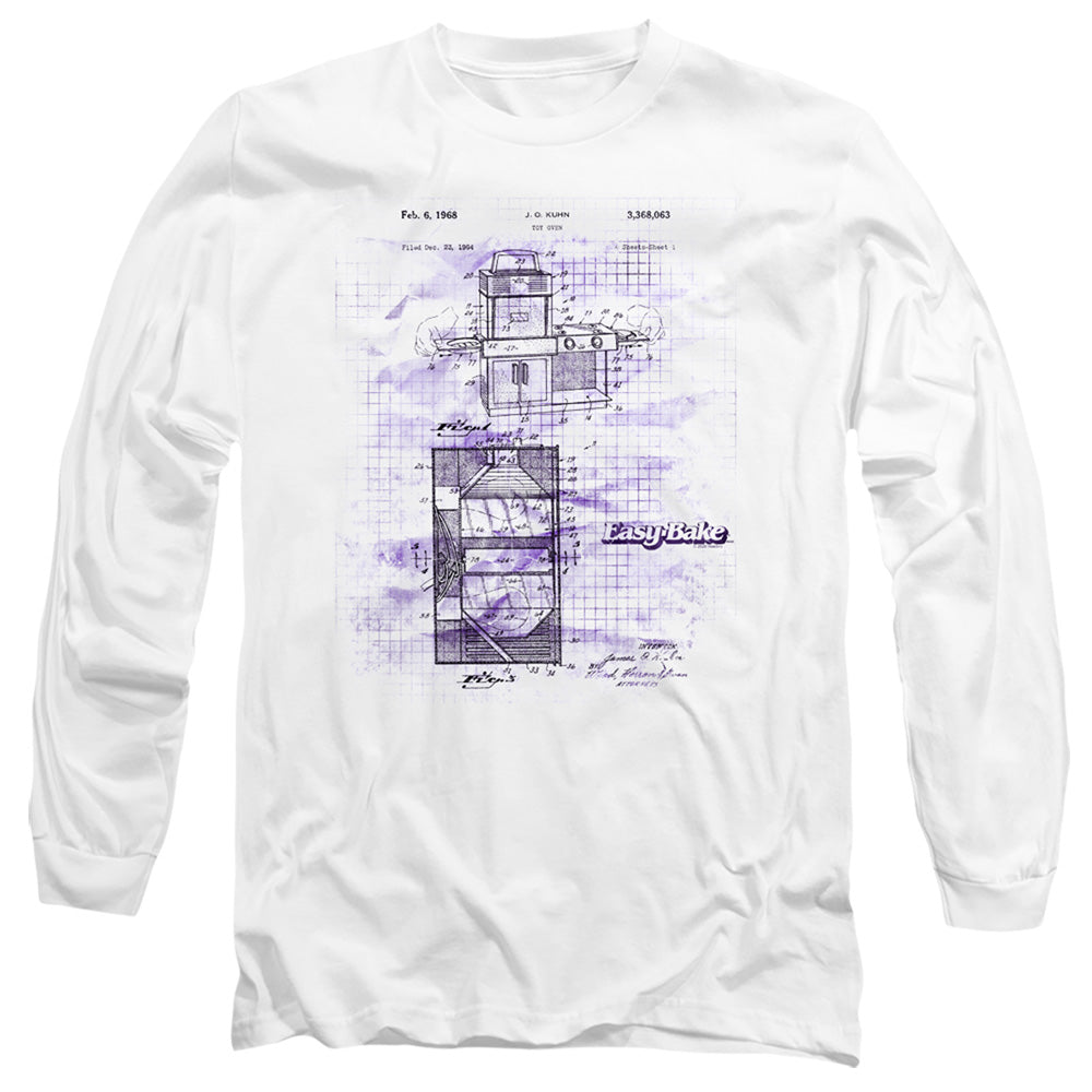 Easy Bake Oven Easy Bake Patent Mens Long Sleeve Shirt White