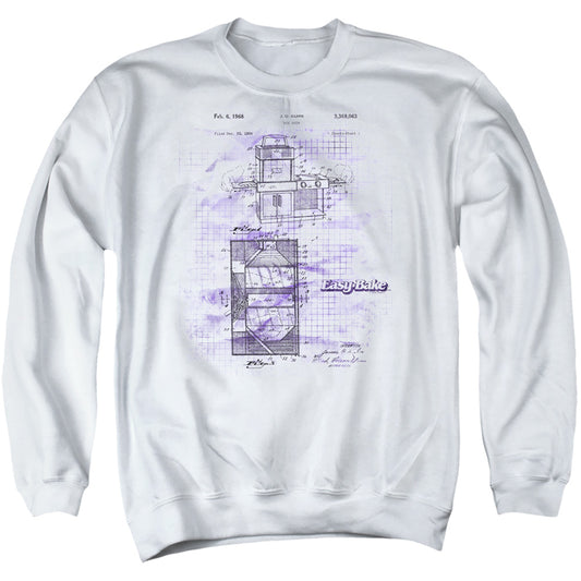 Easy Bake Oven Easy Bake Patent Mens Crewneck Sweatshirt White