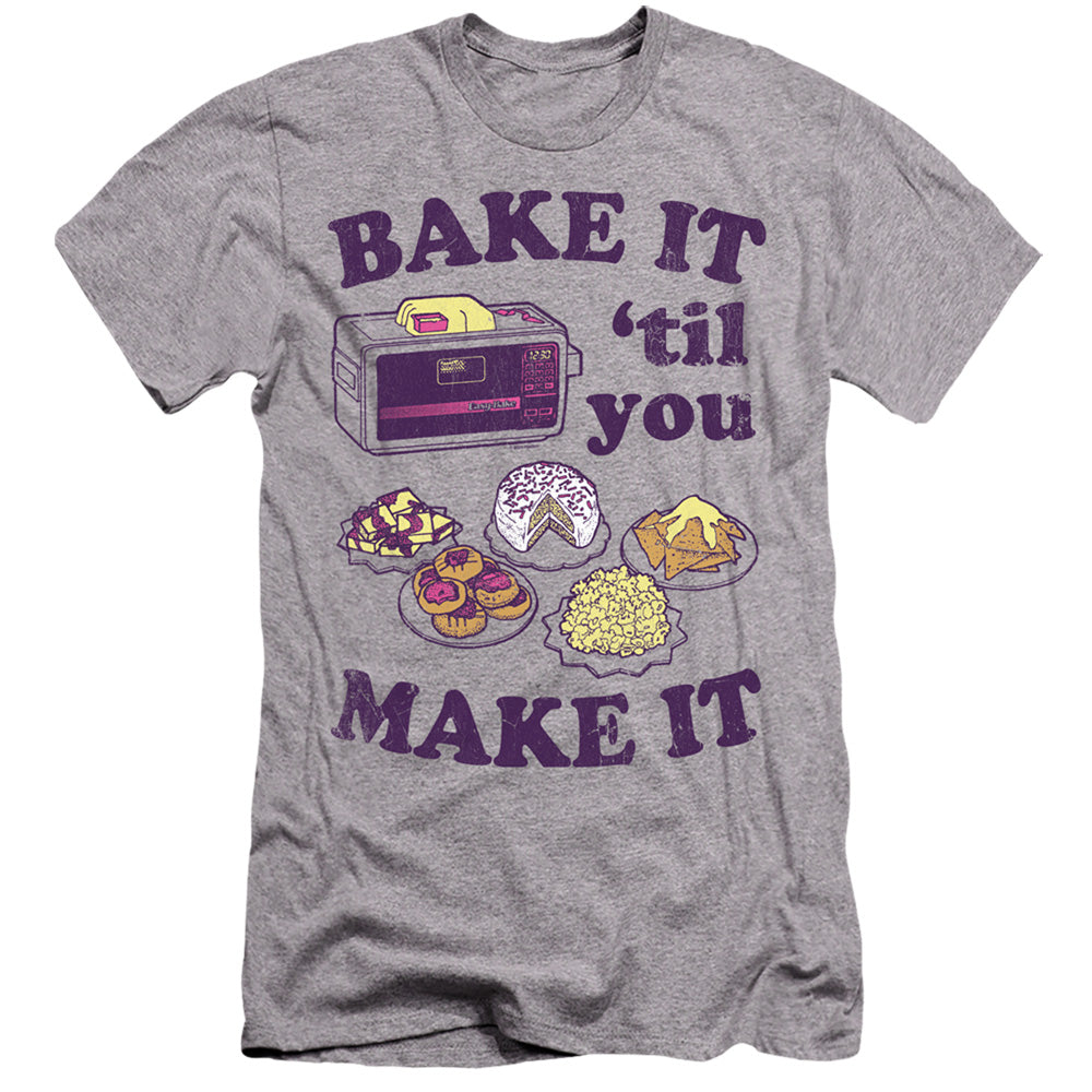 Easy Bake Oven Bake It Til You Make It Hbo Premium Bella Canvas Slim Fit Mens T Shirt Athletic Heather